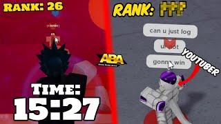 HOW MUCH RANK POINTS CAN WE GET IN 1 HOUR!?!? (Ft JustHomura) in ABA