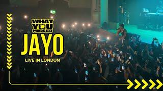 JayO Has Everyone Vibing Live in London @SOLD OUT Headline Show FT Live Band - What You Missed