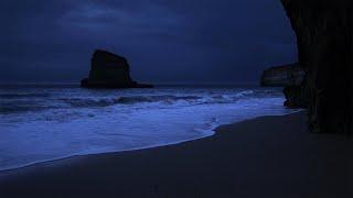 Fall Asleep With Relaxing Wave Sounds at Night, Low Pitch Ocean Music for Deep Sleeping