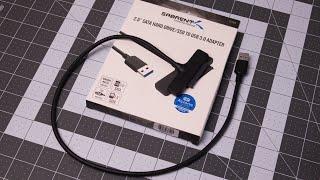 Sabrent USB 3.0 to SSD / 2.5-Inch SATA I/II/III Hard Drive Adapter Overview