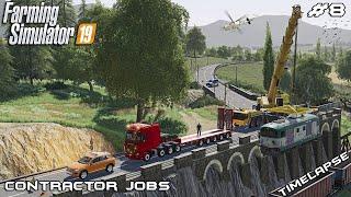 HEAVY HAULING crashed TRAIN with Chata Modding | Contractor Jobs | Farming Simulator 19 | Episode 8