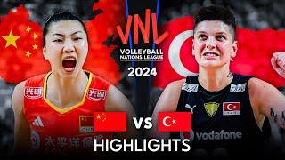  CHINA vs TURKIYE  | Highlights | Women's VNL 2024