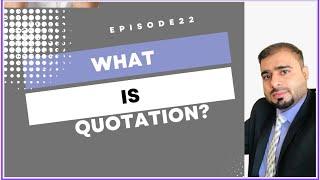 What is Quotation & it’s Template ? Or what is a quote? Easy quote template