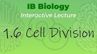 IB Biology 1.6 - Cell Division - Interactive Lecture