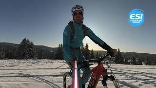 VTT sur neige dans le Jura