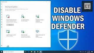 How to Permanently  Disable Windows Defender in Windows 10 | Windows 8.1| windows 8