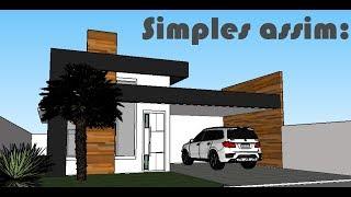 Casa moderna no SketchUp - Speed Build #1 - Parte 1/3