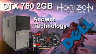 Horizon Zero Dawn on 10 year old Dell, GTX 760 2GB (gameplay)