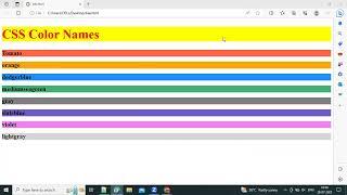 CSS Special color names used for making websites