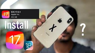 How To Update iOS 17 in iPhone X | How To Update iPhone X To iOS 17 | Update iPhone X On iOS 17 |