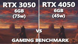 Laptop RTX 4050 6GB vs RTX 3050 6GB Gaming Benchmark | MSI Katana 15 vs MSI GF63 Thin Gaming Test |