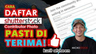 Cara mudah dan cepat mendaftar SHUTTERSTOCK CONTRIBUTOR dengan PC atau LAPTOP