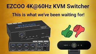 EZCOO 4K 4 unit KVM Switcher with USB 3 sharing port... finally!