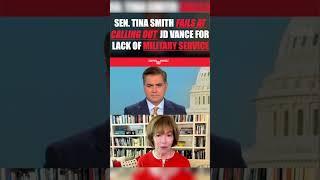 Sen. Tina Smith fails at calling out JD Vance for lack of military service #shorts