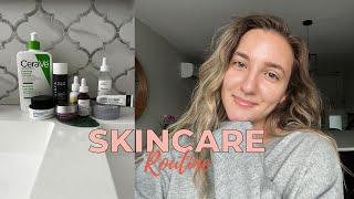 Morning and night-time SKINCARE routine for COMBINATION skin