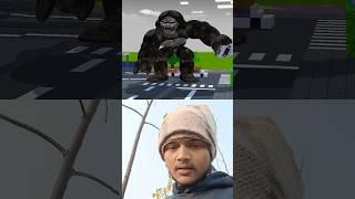 HELP Herobrine King Kong Attack - Minecraft Animation