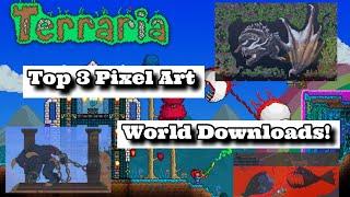 3 Different Pixel Art World Downloads! (IOS/ANDROID) (LINKS IN DESCRIPTION) | Terraria 1.4