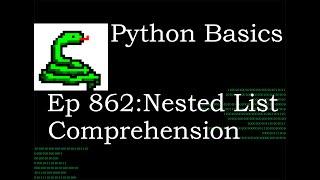 Python Basics Tutorial How Nested List Comprehension Works