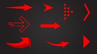 9 Easiest Ways To Create Arrows In Illustrator | Khurshid Freelancer