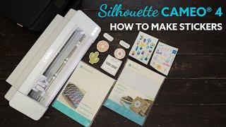 Silhouette Cameo 4 - How to make Stickers