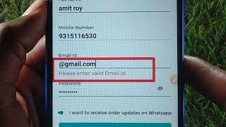 How to fix Please enter valid Email ld problem solve in Bewakoof - Online Shopping App