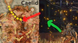 how to get down into valley in Caelid?