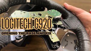 Logitech G920 / G29 / G923 OPENING THE BASE AND FIX