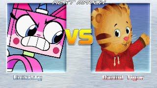 M.U.G.E.N BATTLES | Unikitty vs Daniel Tiger | Unikitty! vs Daniel Tiger's Neighborhood