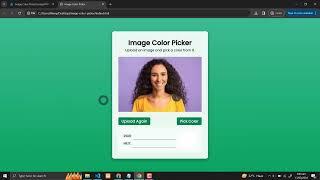 Image Color Picker Using HTML, CSS and JavaScript with Source Code