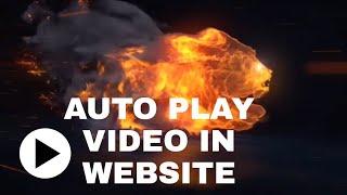 HOW TO AD AUTO PLAY VIDEO IN WEBSITE BACKGROUND -  USING HTML AND CSS