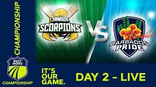  LIVE Jamaica v Barbados - Day 2 | West Indies Championship 2024 | Thursday 22nd February