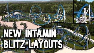 Official NEW Intamin Blitz Coaster Layouts - Single, Double, and Triple Launch Coasters