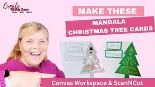 Create a Stunning Mandala Christmas Tree Card with ScanNCut | Free SVG Included