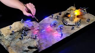 I Made a Star Wars Battle Diorama With a New Explosion Technique