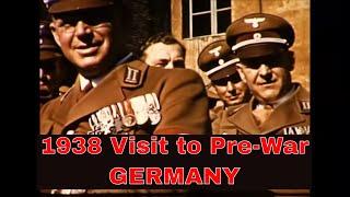 1938 TRIP TO PRE-WAR GERMANY / ADOLF HITLER REVIEWS PARADE IN COLOR  32750