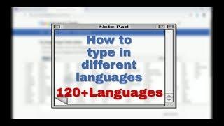 How to Easily Type in any Language without any Software for Windows|120+ Languages|Google Input Tool