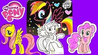 MY LITTLE PONY Color and Play MLP Tin Activity Set Pinkie Pie Rainbow Dash Coloring by DCTC