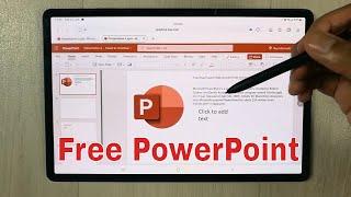 How To get Microsoft PowerPoint for free in Samsung Tablets (Tab S8 plus)