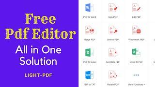 Best Free Online PDF Editor | All in One Solution | LightPdf