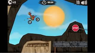 Playing some random dirt bike game