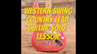 Western Swing Country Lead Guitar Solo Lesson By Scott Grove