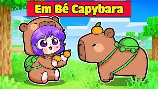 NABEE EM BÉ CAPYBARA ĐI LẠC ĐƯỢC TÔ GÀ NHẬN NUÔI TRONG MINECRAFT*NABEE EM BÉ CAPYBARA 