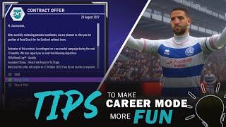 TIPS to Make CAREER MODE More FUN! | FIFA21 Career Mode