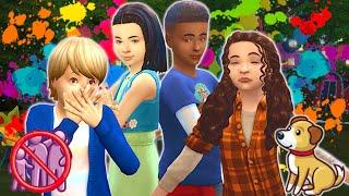 I made a group of kids live alone in the wilderness! // Sims 4 children challenge