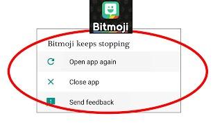 How to Fix Bitmoji App Keeps Stopping Error in Android & Ios | SP SKYWARDS