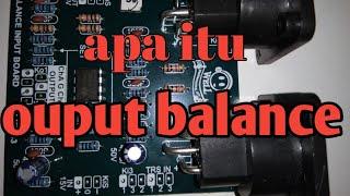 Cara pasang uotput balance