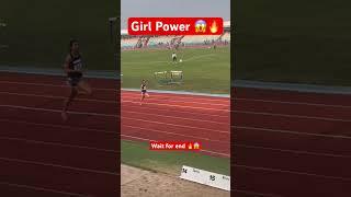 Girl power  #shorts #running #decathletemayank #olympicsport #athleticstrack #girlpower #fyp