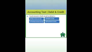 Accounting Test | Debit & Credit | #youtubeshorts #viral #ytshorts