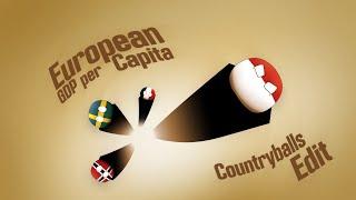 Top European GDP per Capita | Countryballs Edit