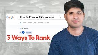 How To Rank in AI Overviews | Google AI Overviews Optimization | AI Overviews SEO